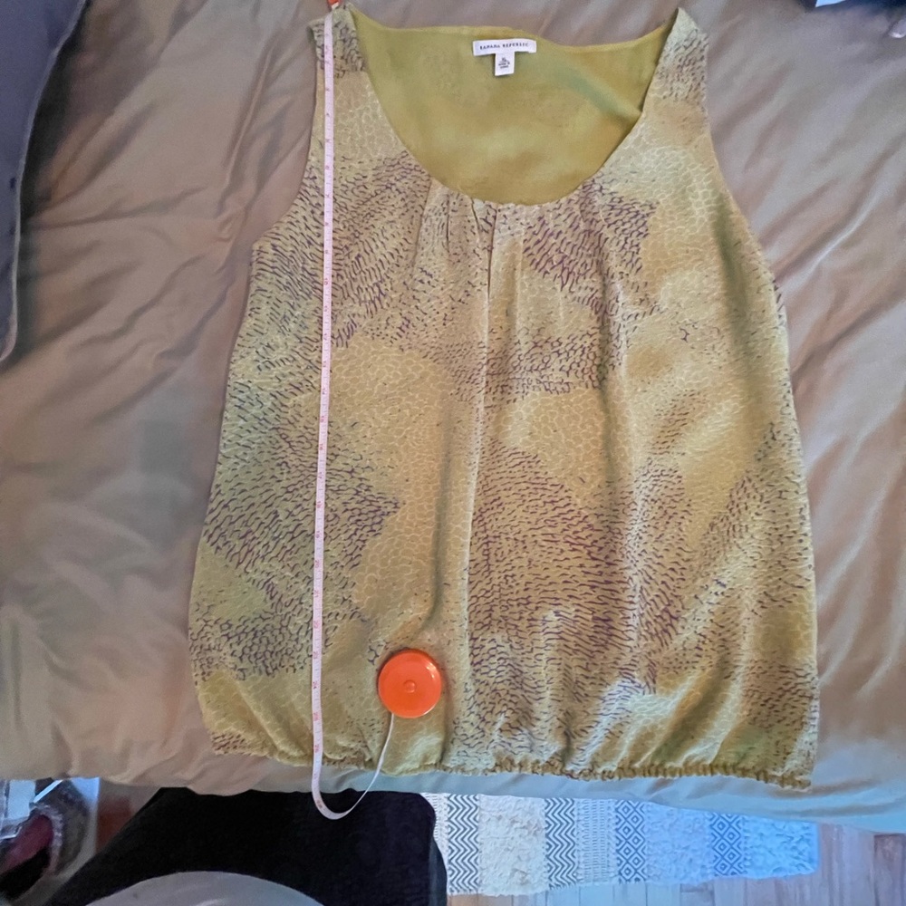 Banana Republic Green Sleeveless Tank Top